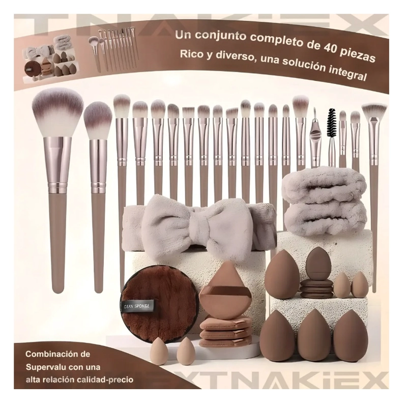 SET 40 BROCHAS MAQUILLAJE - 2