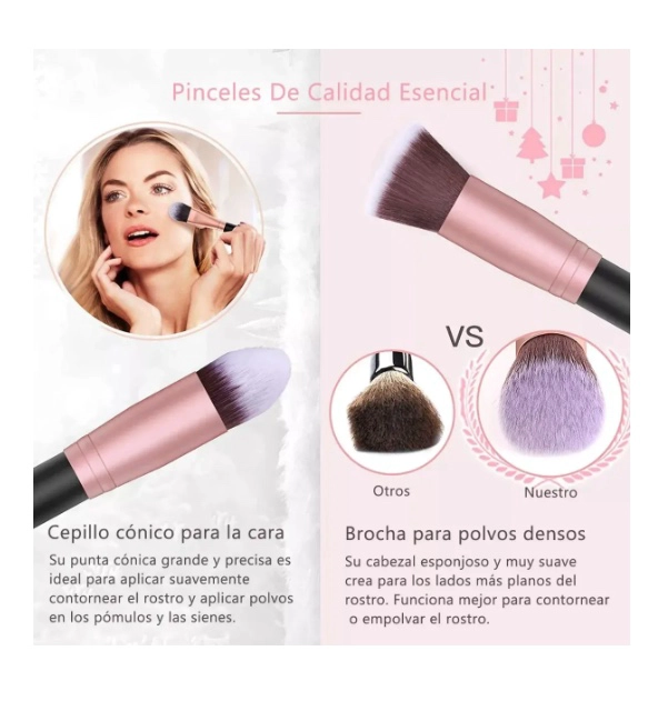 21PZS BROCHAS DE MAQUILLAJE - 4