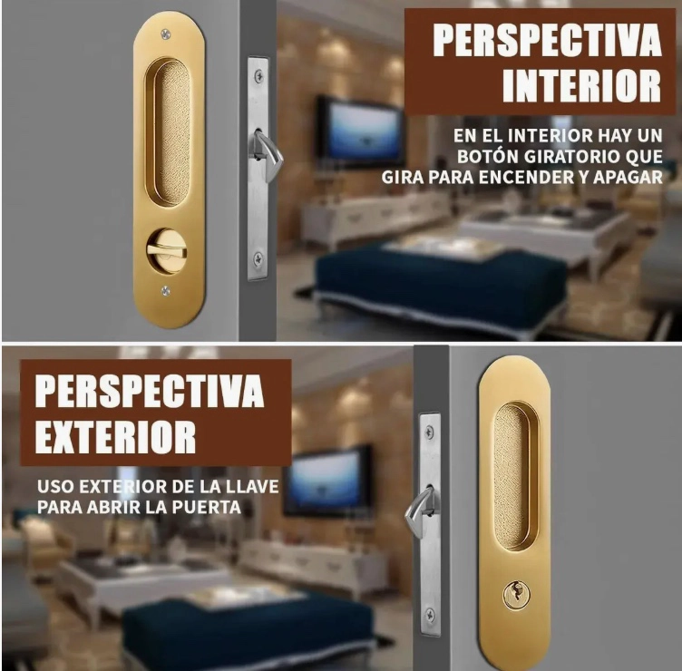 CERRADURA DE PUERTA CORREDERA - 3