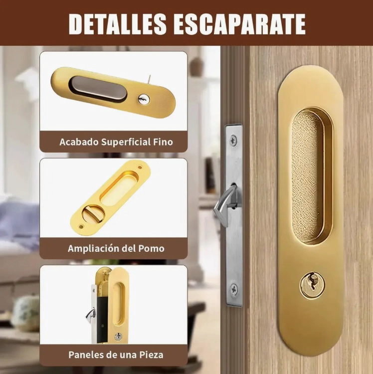 CERRADURA DE PUERTA CORREDERA - 4