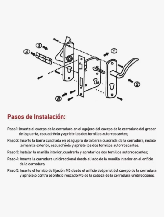 CERRADURA CHAPA MANIJA - 7