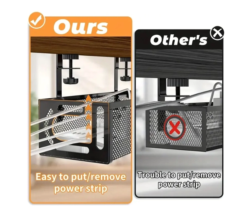 2PCS ORGANIZADOR CABLES ESCRITORIO - 4
