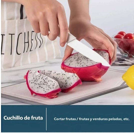 SET DE CUCHILLOS 7 PIEZAS ACERO INOXIDABLE - 5
