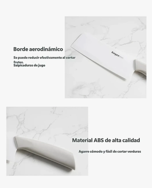 SET DE CUCHILLOS 7 PIEZAS ACERO INOXIDABLE - 7