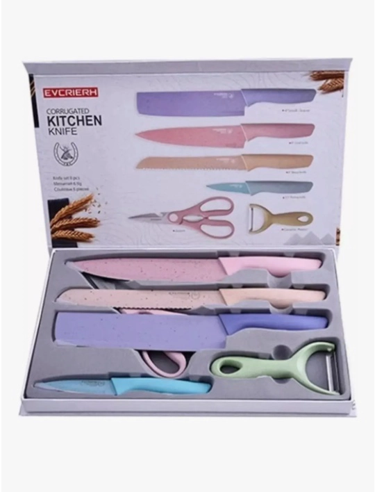 SET DE CUCHILLOS ACERO INOXIDABLE - 4