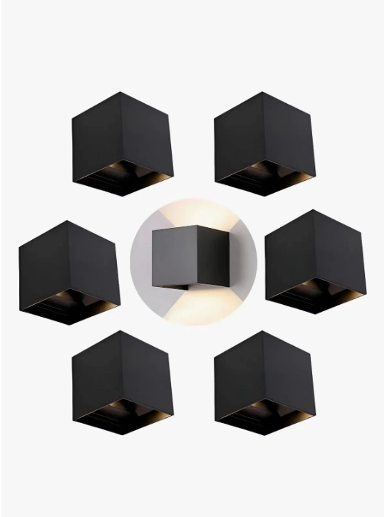 PACK 6 LUZ FOCO APLIQUE PARA PARED - 1
