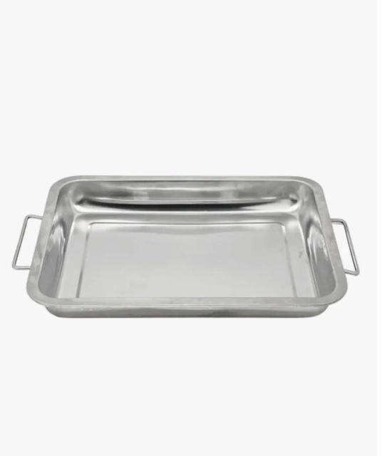 BANDEJA ACERO INOXIDABLE CON ASAS 60X40 CM - 1