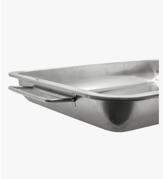 BANDEJA ACERO INOXIDABLE CON ASAS 60X40 CM - 4