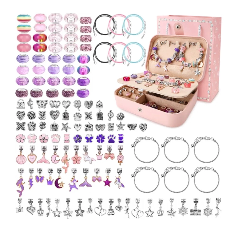 JUEGO DE CHARMS PARA HACER PULSERAS 134 UDS - 1