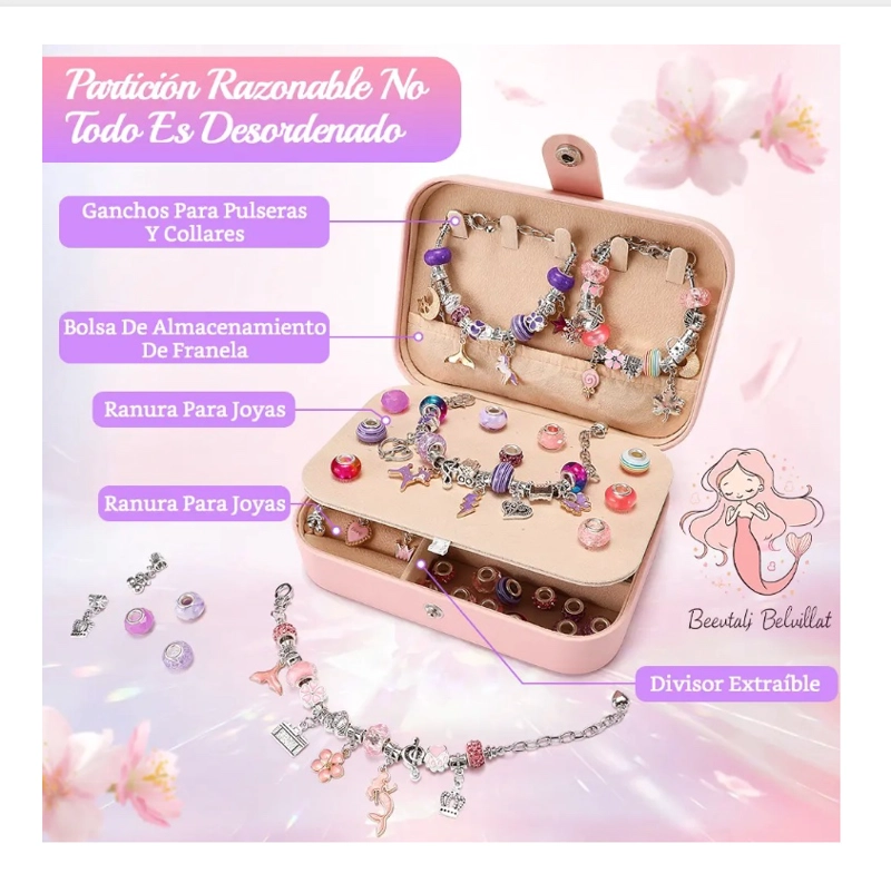 JUEGO DE CHARMS PARA HACER PULSERAS 134 UDS - 3