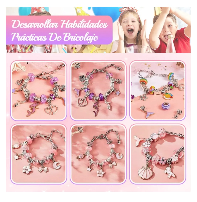 JUEGO DE CHARMS PARA HACER PULSERAS 134 UDS - 4