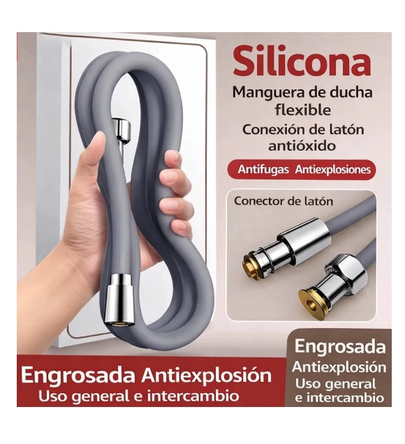 KIT DUCHA TELEFONO MANGUERA FLEXIBLE - 5