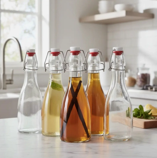 6 BOTELLAS DE VIDRIO 1000ML - 1