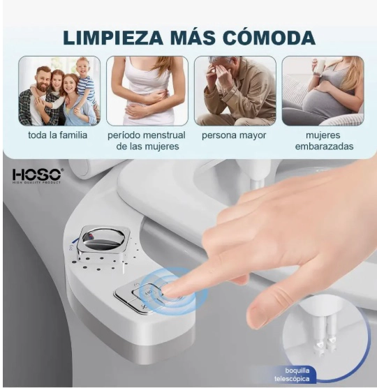 BIDET DUCHA WC INODORO FLUJO AJUSTABLE - 8
