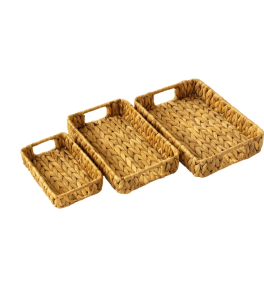 SET 3 BANDEJAS RECTANGULAR TRENZADAS - 1