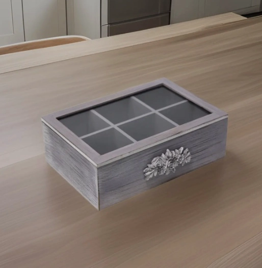 CAJA DE TE DE MADERA - 6