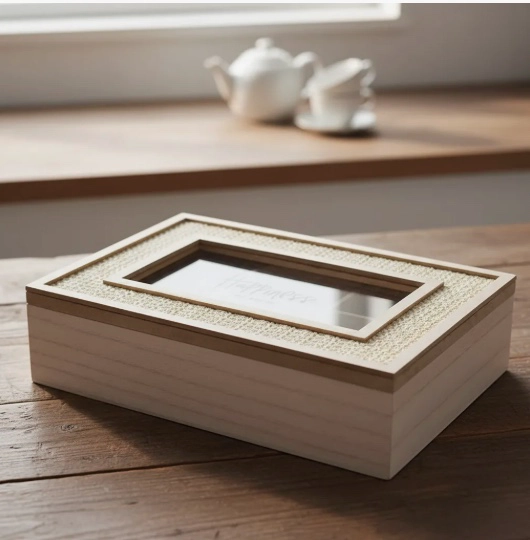 CAJA DE TE DE MADERA - 4