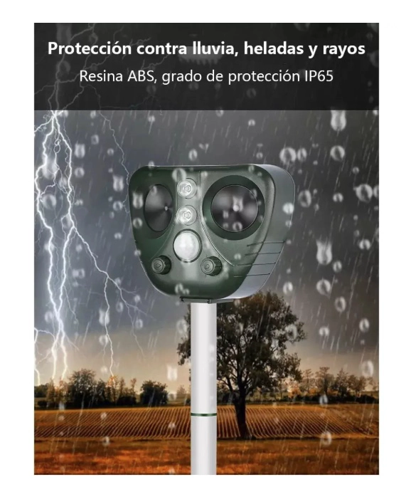 ESPANTA PERROS AHUYENTADOR SOLAR - 6