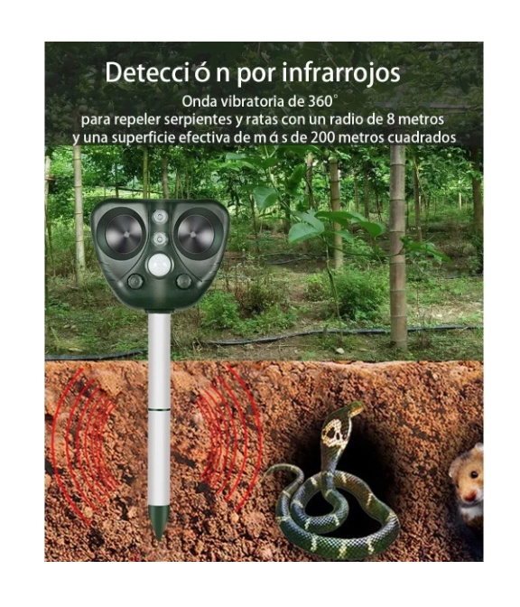 ESPANTA PERROS AHUYENTADOR SOLAR - 7
