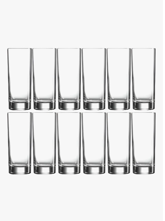 SET 12 VASOS DE VIDRIO - 1