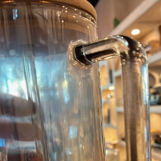 2X VASO LATA DE VIDRIO CON TAPA - 5