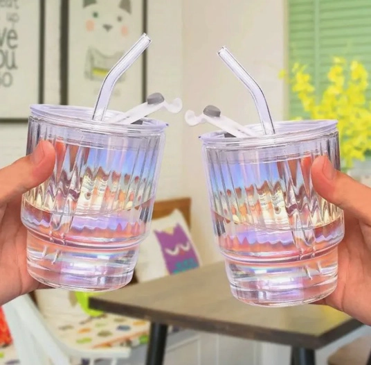 X4 VASO DE VIDRIO TORNASOL - 4