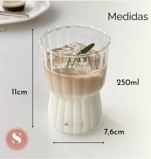 SET 4 VASOS ALTO DISEÑO RELIEVE - 6