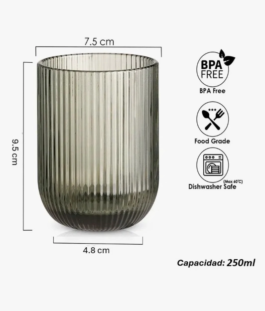 SET 6 VASOS ACANALADO - 5