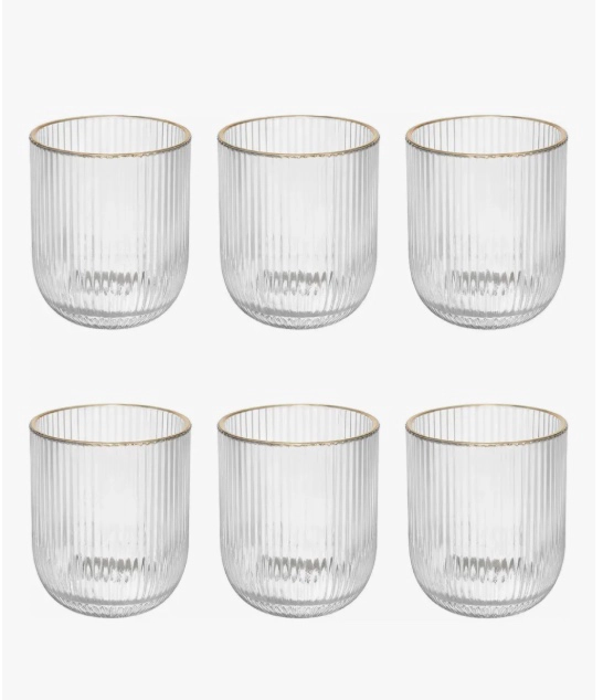 SET 6 VASOS ACANALADO - 1