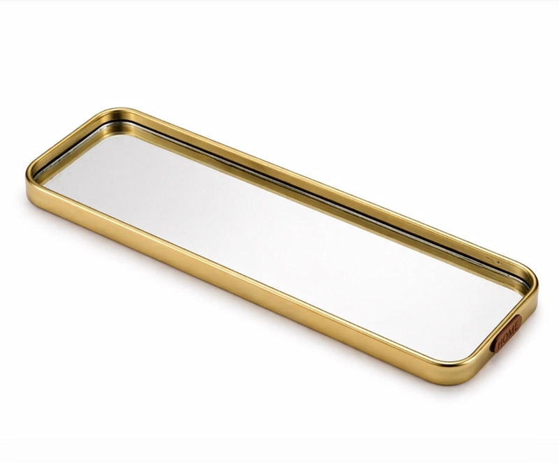 BANDEJA RECTANGULAR CON ESPEJO - 1