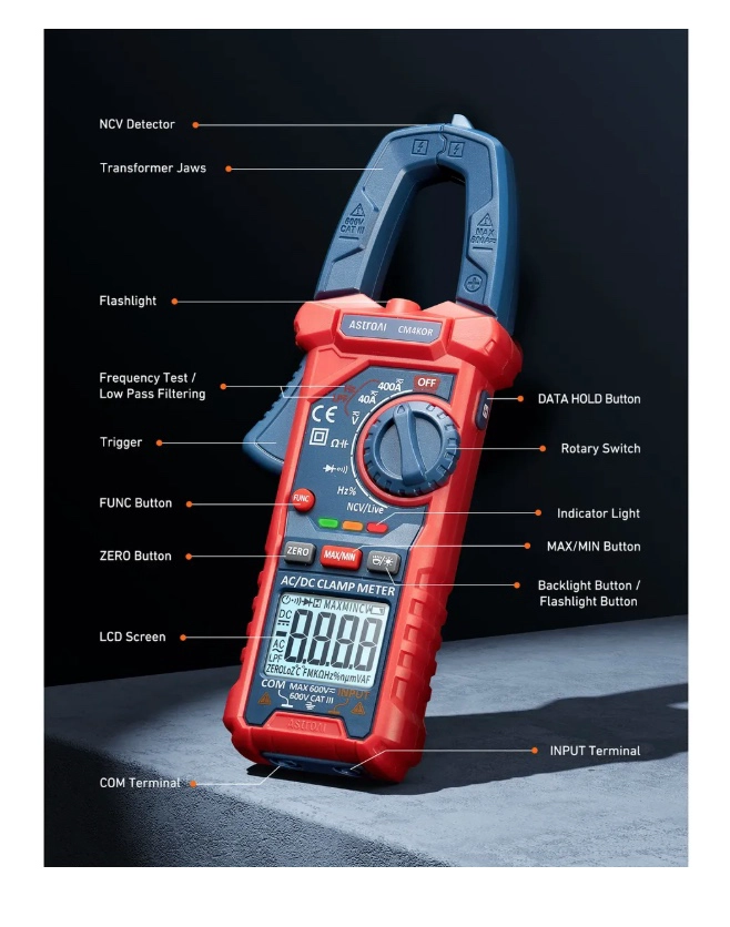 ASTROAI PINZA AMPERIMETRICA DIGITAL - 8