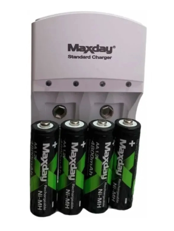 CARGADOR DE PILA MAXDAY AA - 4