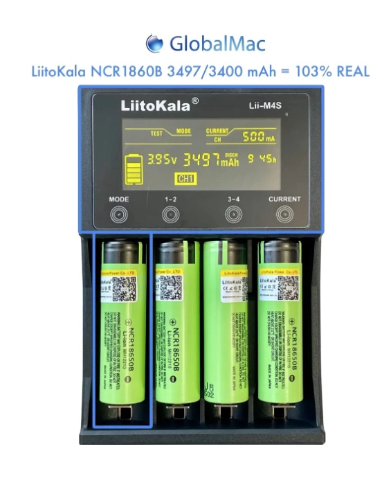 CARGADOR ANALIZADOR DE PILAS AA AAA - 4