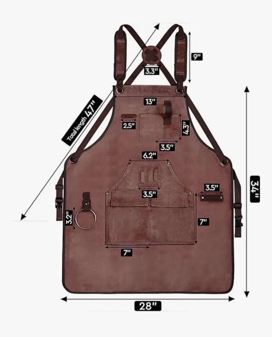 DELANTAL DE CARPINTERO AJUSTABLE - 6