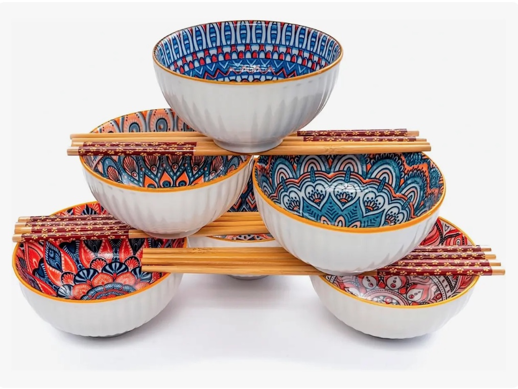 4 TAZONES CUENCO DE CERAMICA - 5