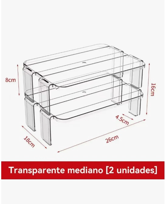 ORGANIZADOR DE COCINA PACK 2 ESTANTE - 2