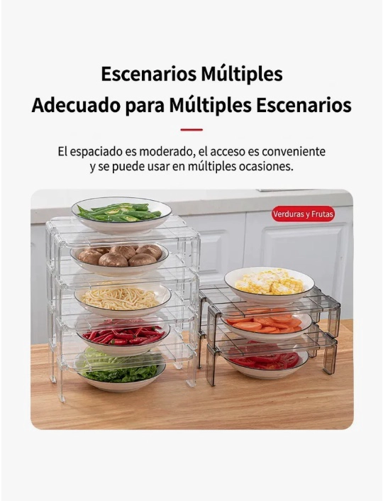 ORGANIZADOR DE COCINA PACK 2 ESTANTE - 6