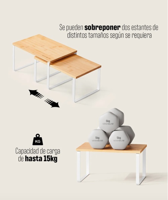 ORGANIZADOR DE 2 REPISAS - 3