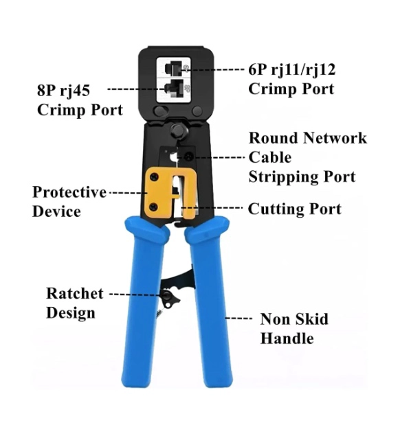 CRIMPEADORA EZ RJ45 +50 CONECTOR - 6