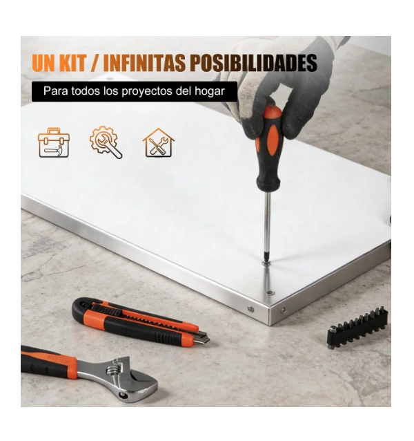 SET 104PC HERRAMIENTAS MANUALES MALETIN - 4