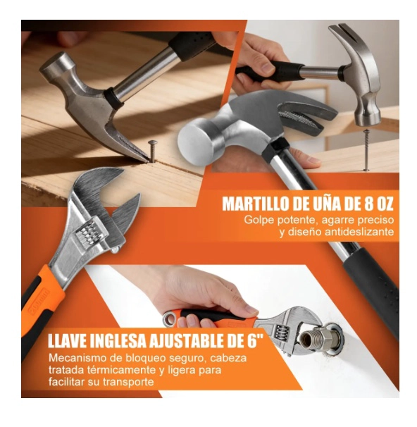 SET 104PC HERRAMIENTAS MANUALES MALETIN - 5