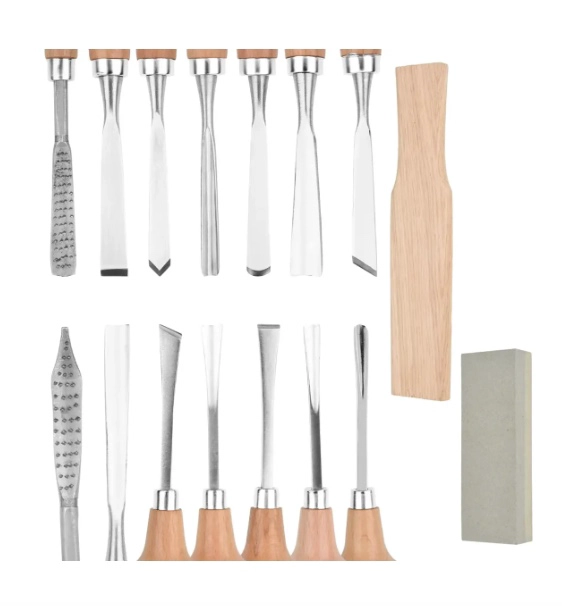 JUEGO DE CINCELES PARA TALLAR MADERA - 5
