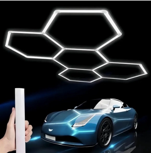LAMPARA LED HEXAGONAL DE TECHO - 5