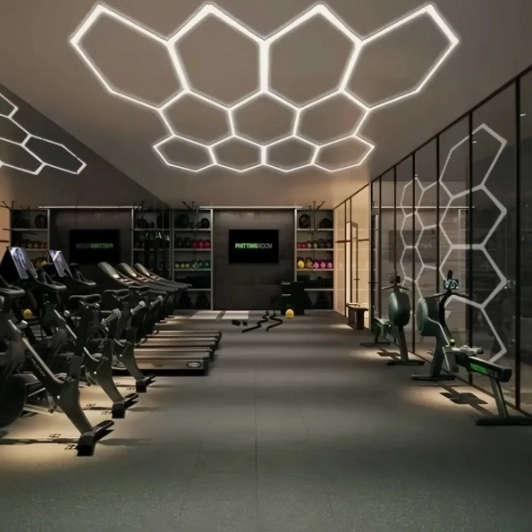 LAMPARA LED HEXAGONAL DE TECHO - 6