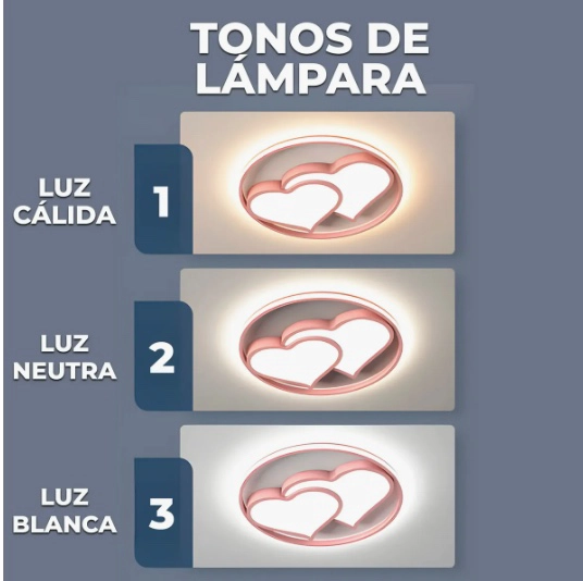 LAMPARA CORAZONES LED - 6