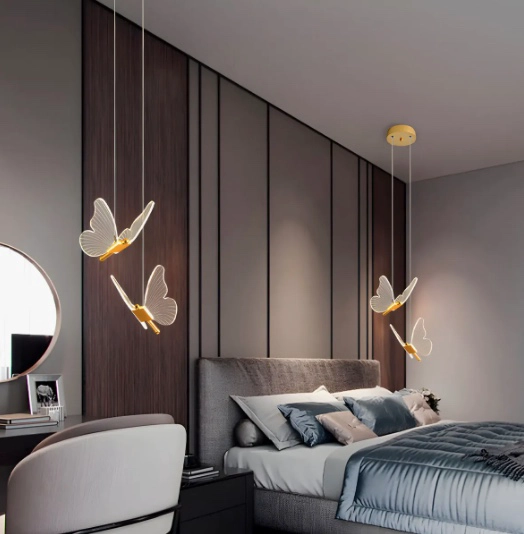 LAMPARA LED MARIPOSAS TECHO COLGANTE - 7