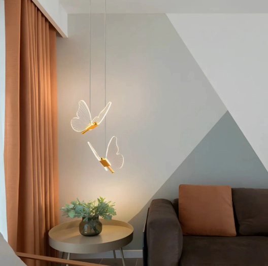 LAMPARA LED MARIPOSAS TECHO COLGANTE - 8