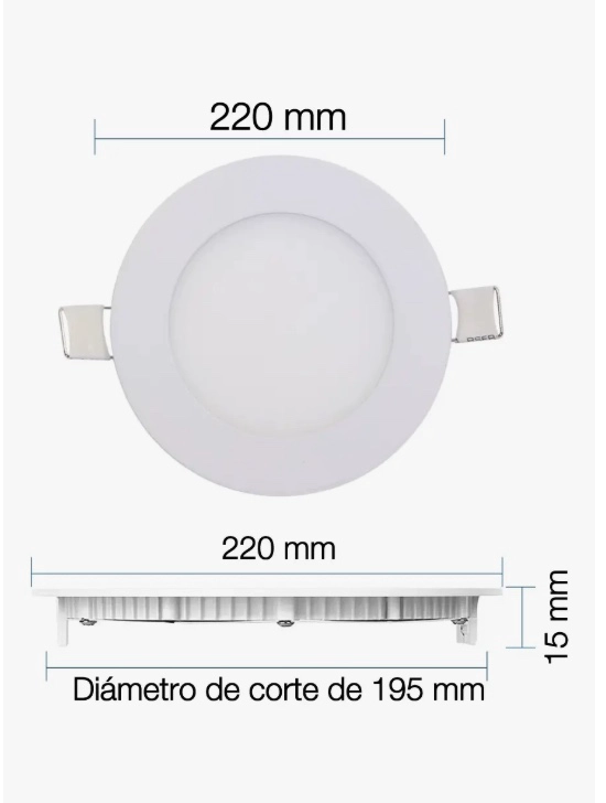 PACK 4 PANEL LED FOCO PLAFON - 5