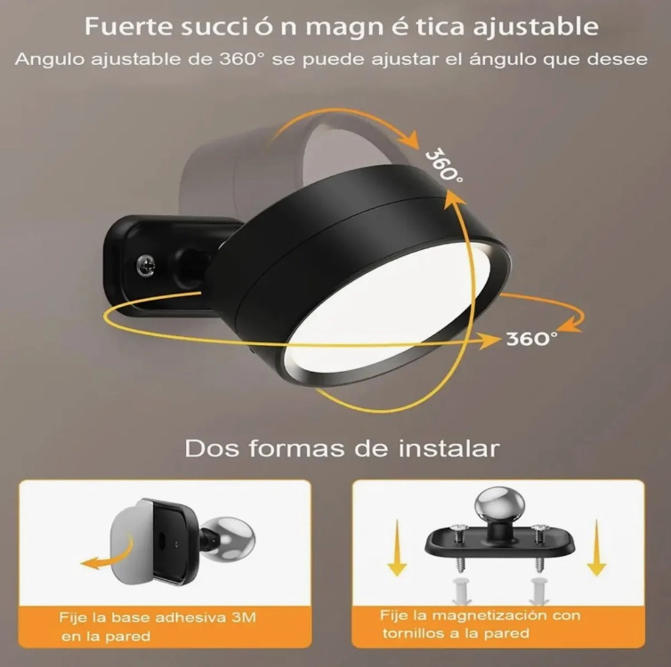 LAMPARA DE PARED RECARGABLE - 5
