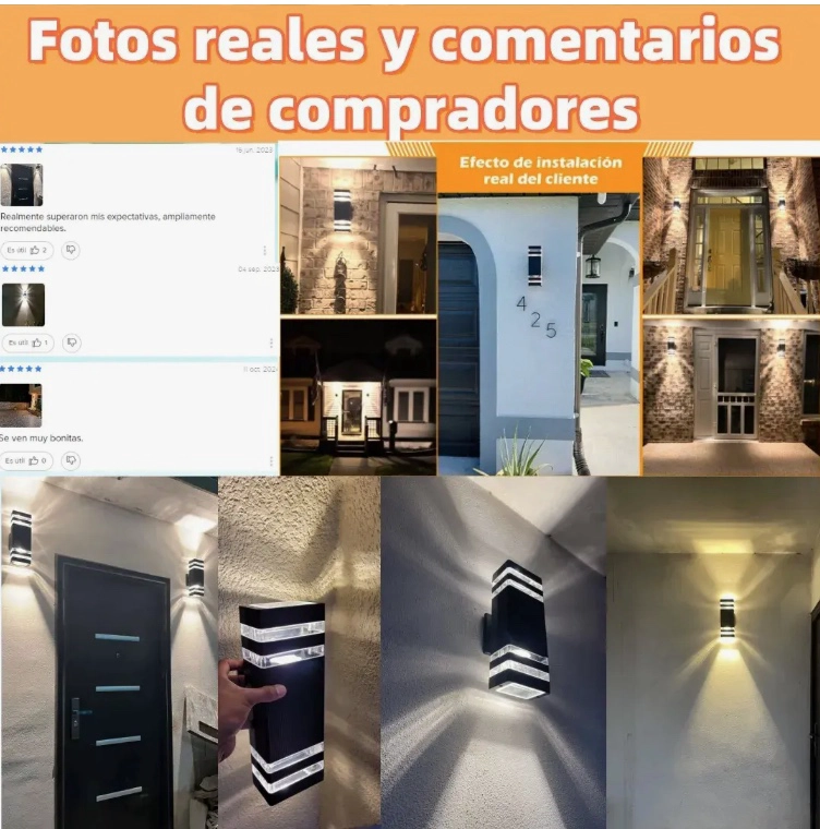 LAMPARA DE PARED IMPERMEABLE - 4